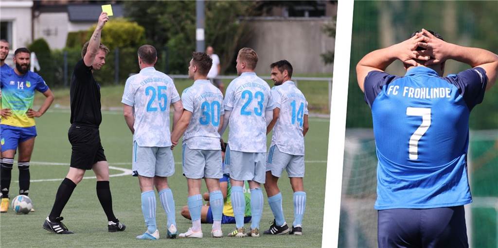 Nach Sportgerichtsurteilen: Endgültiger Schlussstrich muss unter die Saison Für größere Schlagzeilen hatten nach dem Ende der regulären Saison 2021/22 die Fußballer des SV Wacker Obercastrop III (linkes Bild) und jene des Landesliga-Absteigers FC Frohlinde gesorgt.
