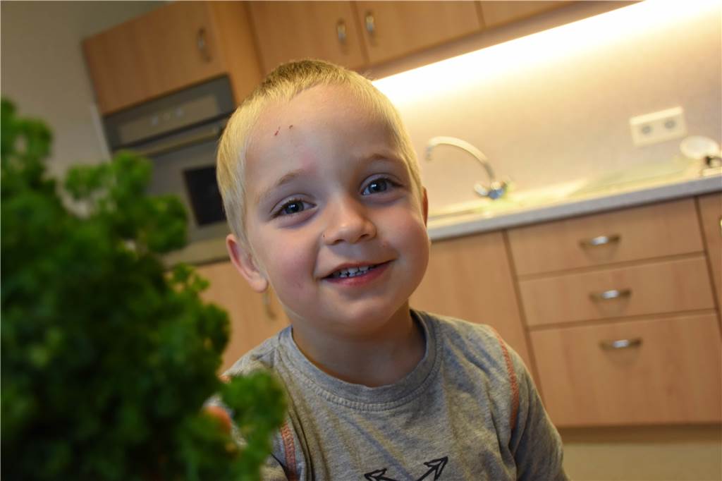 Blick auf die Speisepläne der Kitas: Wie ernähre ich mein Kind gesund? Für ihre Eintöpfe verwenden die Kinder in den katholischen Kitas frische Zutaten.