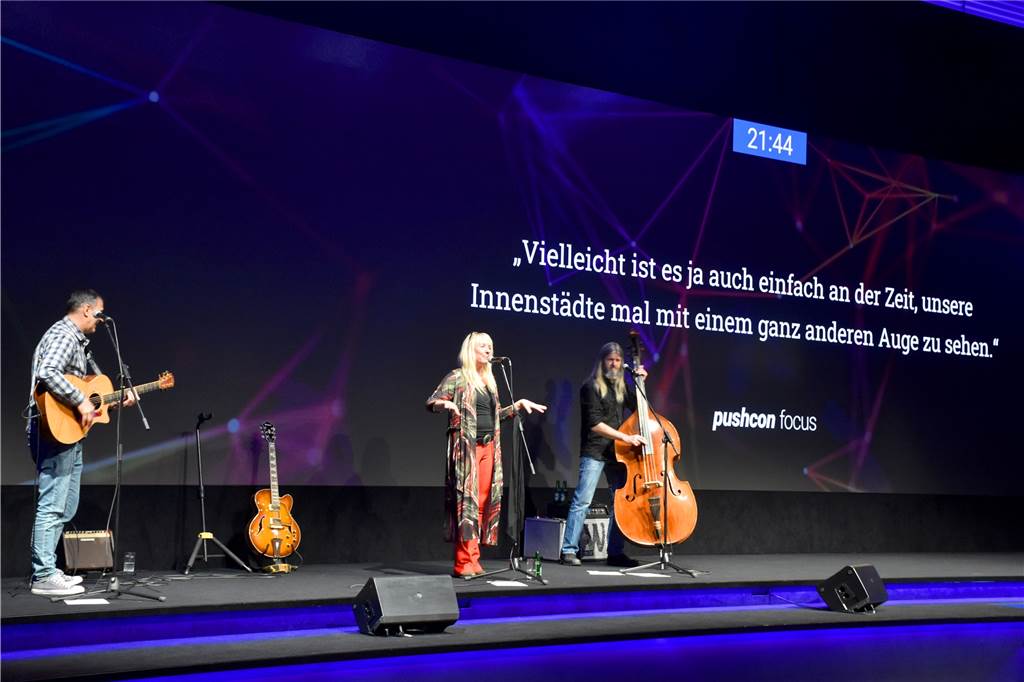 Für Live-Musik war bei der Pushcon Focus ebenfalls gesorgt.
