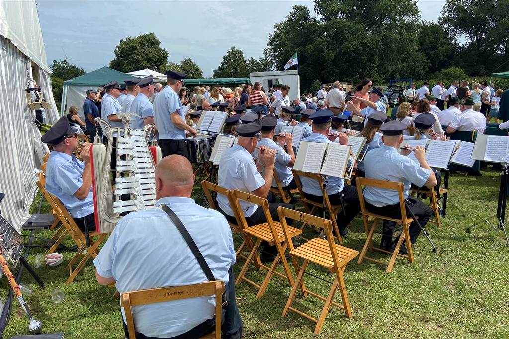 Für Musik sorgte der Spielmannszug Flaesheim, der freiwilligen Feuerwehr Haltern.