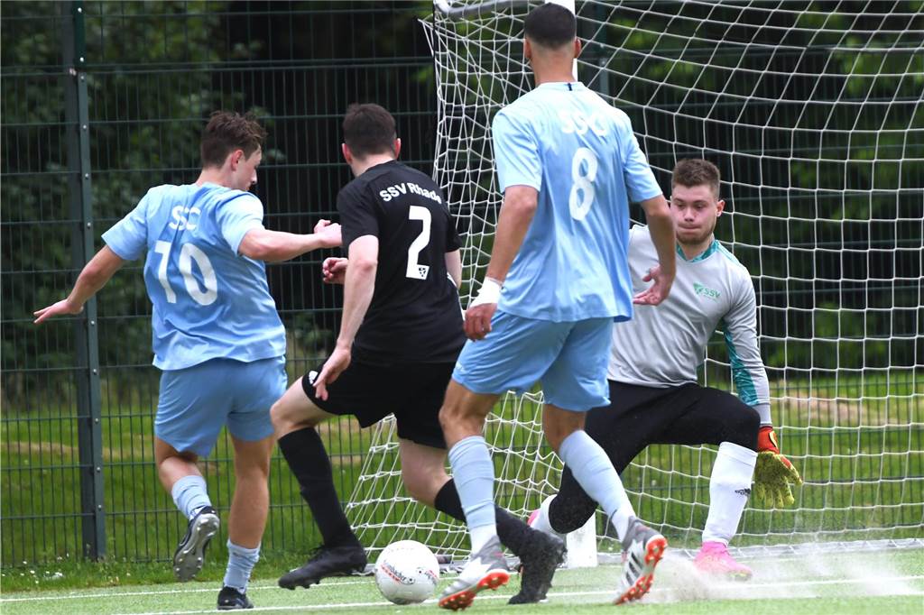 Fußball, Kreisliga-A-Relegation 2. Juni 2024, Sportplatz SV Vestia Disteln, SSC Recklinghausen - SSV Rhade 3:0.