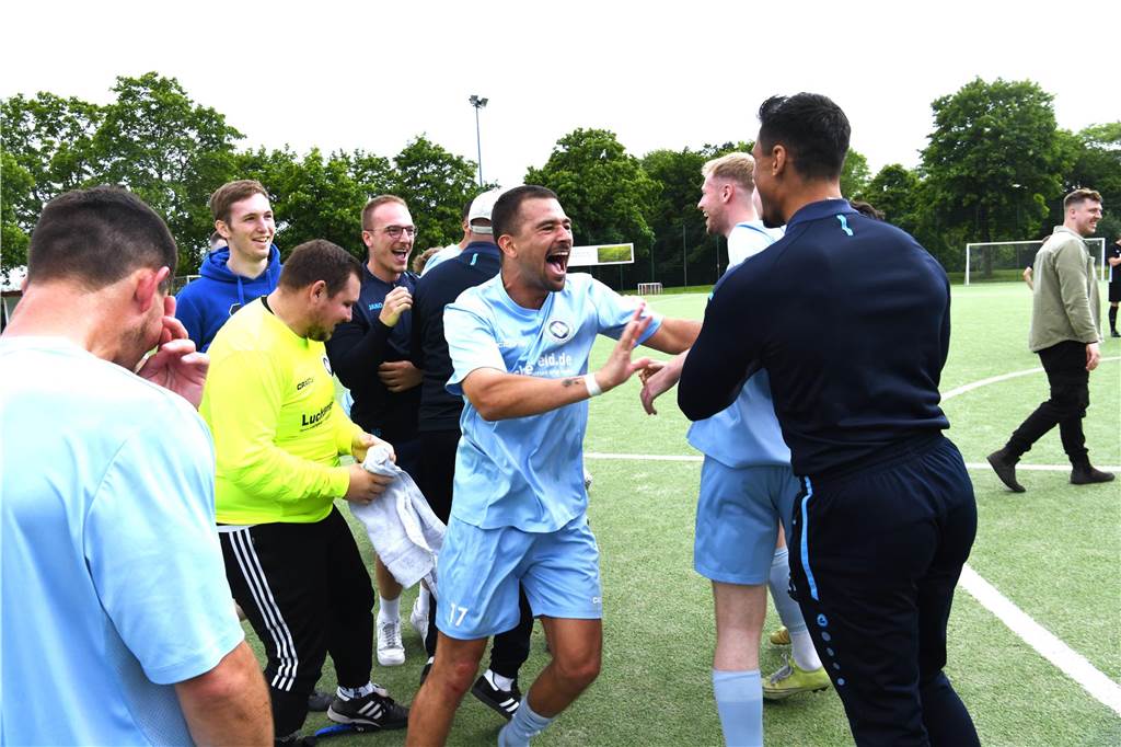 Fußball, Kreisliga-A-Relegation 2. Juni 2024, Sportplatz SV Vestia Disteln, SSC Recklinghausen - SSV Rhade 3:0.