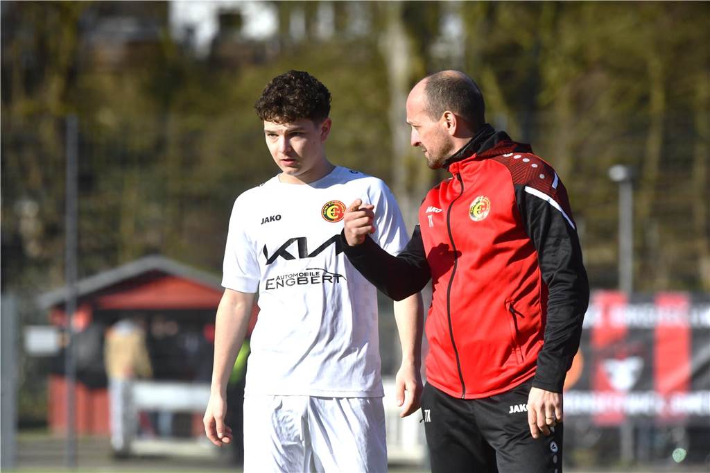 Fußball Oberliga Westfalen 2. März 2025, Jule-Ludorf-Sportanlage; Spvgg. Erkenschwick - SV Schermbeck 0:3.