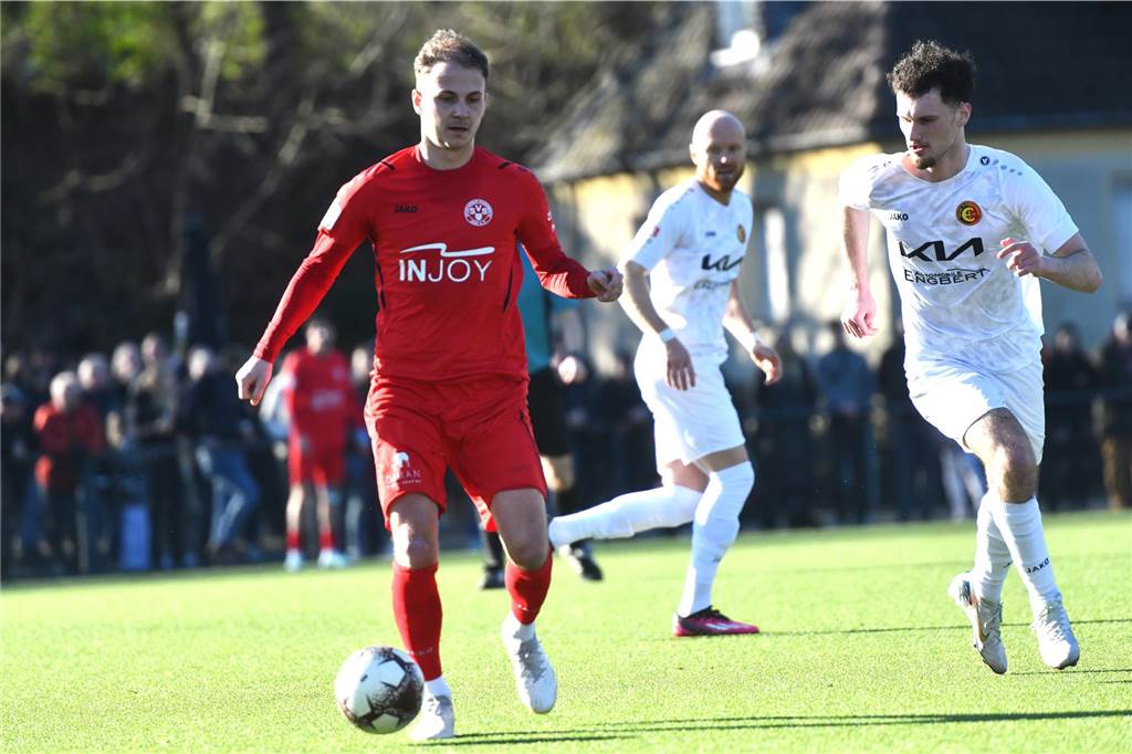 Fußball Oberliga Westfalen 2. März 2025, Jule-Ludorf-Sportanlage; Spvgg. Erkenschwick - SV Schermbeck 0:3.