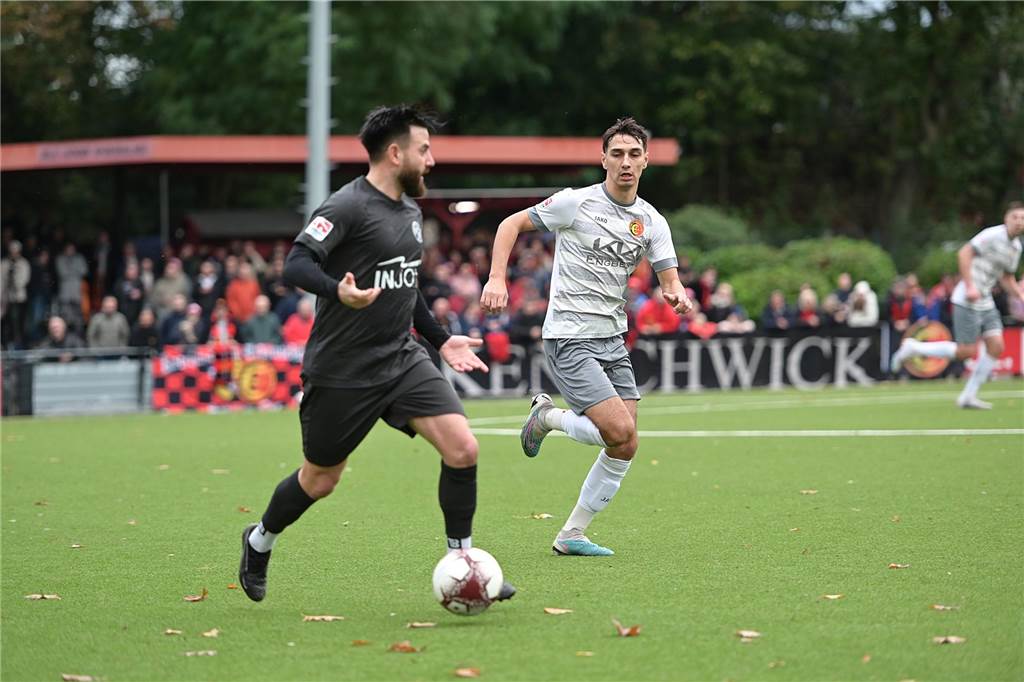 Fußball Oberliga Westfalen 29. Oktober 2023, Spvgg. Erkenschwick - SV Schermbeck 1:3. 