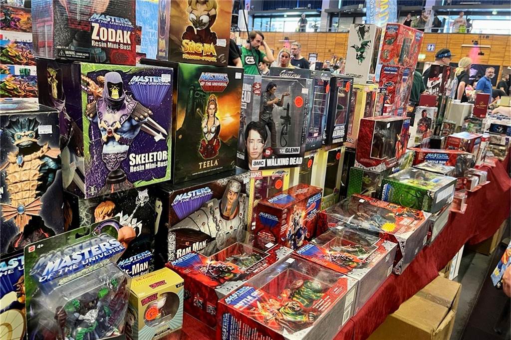 Eine Actionfigur als Lebensversicherung Toyplosion 2023 in der Europahalle in Castrop-Rauxel