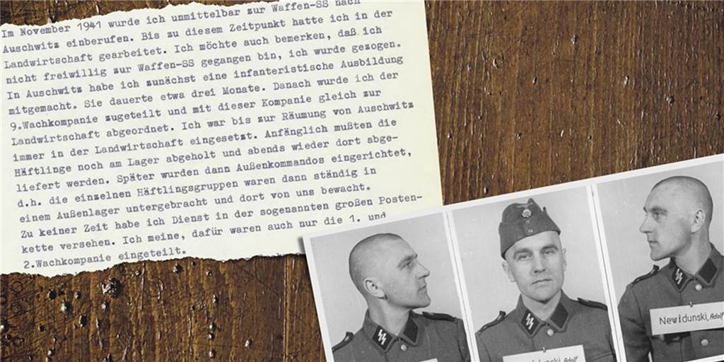 Die Namen der Täter: Das sind die Dortmunder SS-Aufseher im KZ Auschwitz Ganz nah dran, aber vom Massenmord will er nur vom Hörensagen erfahren haben: Adolf Newidunski.