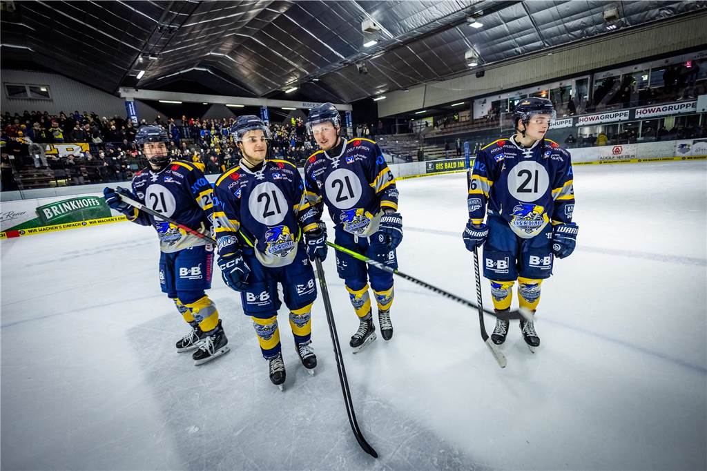 Gegen die Grizzlys Bergkamen feierten die Eisadler Dortmund einen knappen 3:2-Sieg.