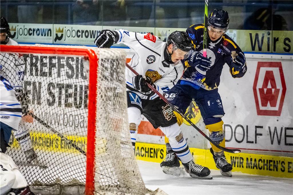 Gegen die Grizzlys Bergkamen feierten die Eisadler Dortmund einen knappen 3:2-Sieg.