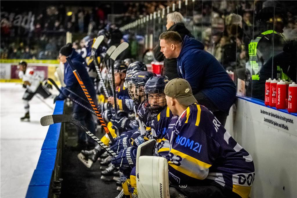 Gegen die Grizzlys Bergkamen feierten die Eisadler Dortmund einen knappen 3:2-Sieg.