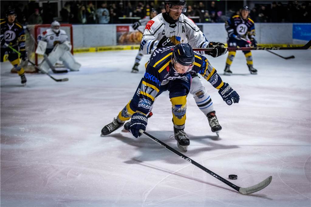 Gegen die Grizzlys Bergkamen feierten die Eisadler Dortmund einen knappen 3:2-Sieg.