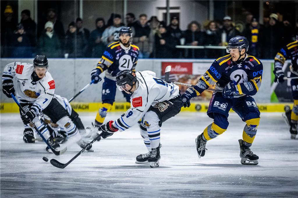 Gegen die Grizzlys Bergkamen feierten die Eisadler Dortmund einen knappen 3:2-Sieg.