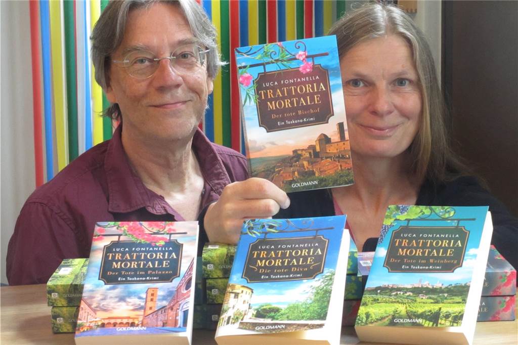 Dirk Husemann beschreibt in neuem Roman eine turbulente Reise DIrk Husemann und Jutta Wieloch mit ihren Toskana-Krimis