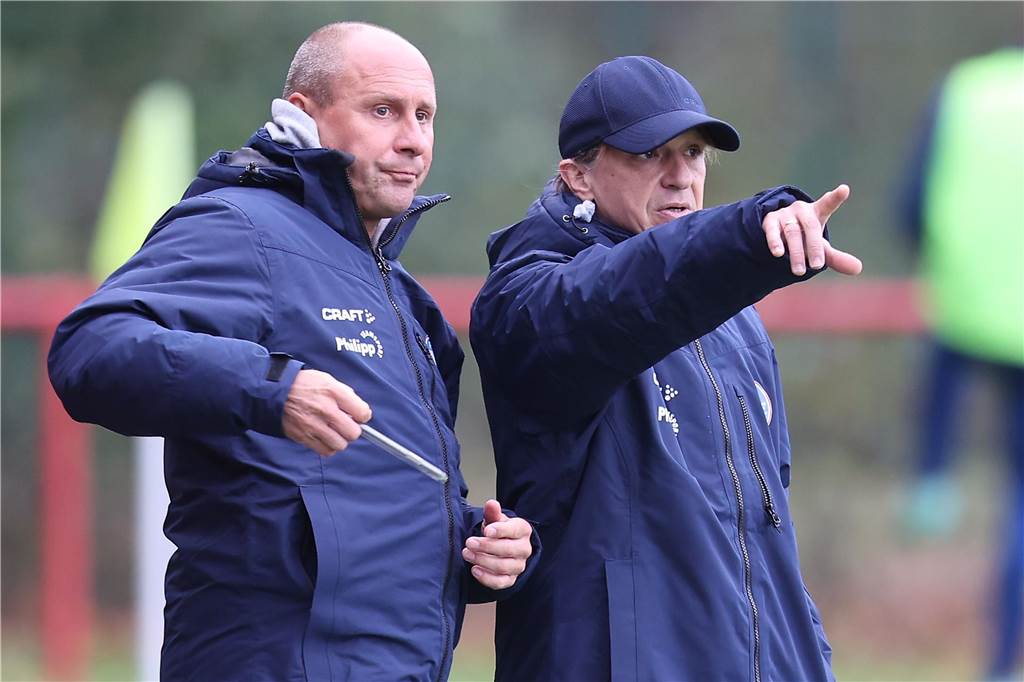 Gemeinsam mit Dietmar Gaida (l.) trainierte Michael Wurst den FC Castrop-Rauxel in der Bezirksliga 10.