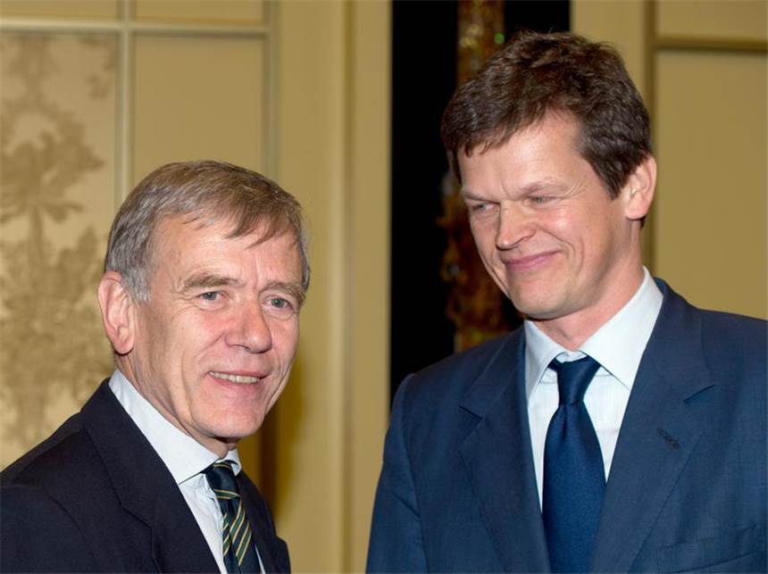 DTB-Präsident Altenburg und Vorgänger sprechen sich aus Georg von Waldenfels (l) und Karl-Georg Altenburg haben sich ausgesprochen. Foto (2011): Soeren Stache