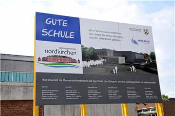 Gerade erst ist die Gesamtschule Nordkirchen um eine Sporthalle erweitert worden, da plant die Gemeinde den nächsten Bauabschnitt. Mit einem neuen Oberstufengebäude will sie die Attraktivität der Schule mittel- und langfristig sichern.