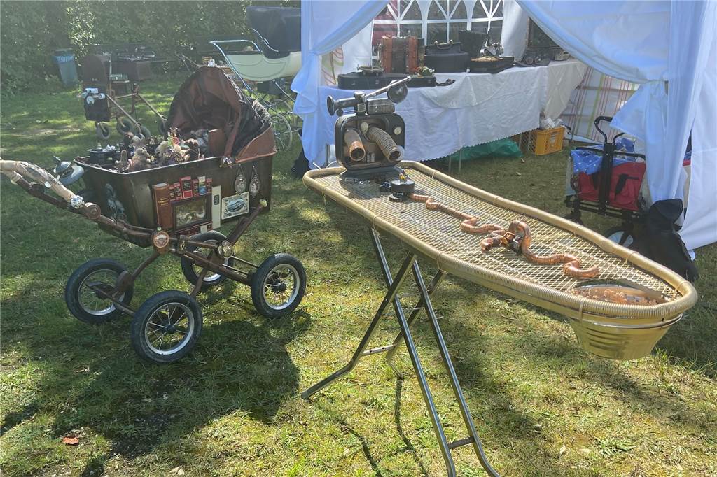 Gerätschaften aus vergangenen Zeiten findet man beim Steampunk-Fest in Castrop-Rauxel.