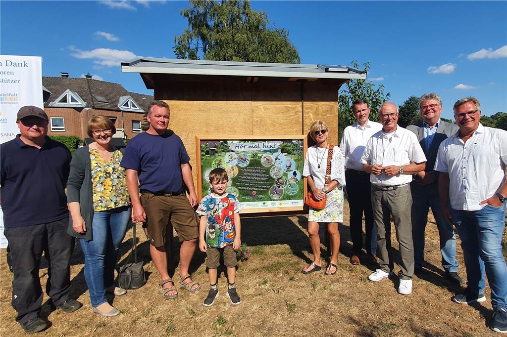 Neue Vogelklangstation in Dorsten: Naturschutz wird erlebbar gemacht Gerhard Jendrzey und das Team der Ideenfabrik Stadtsfeld riefen das Projekt ins Leben.