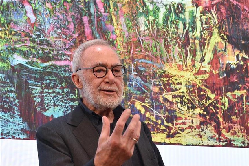 Gerhard Richter im Museum Barberini. Foto: Bernd Settnik