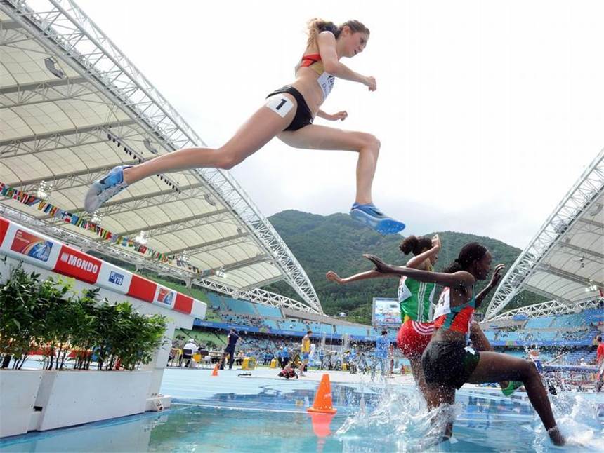 Jung, schnell, lernfähig: DLV probt für Olympia Gesa Felicitas Krause (oben) rannte auf Anhieb in den Endlauf über 3000 Meter Hindernis.