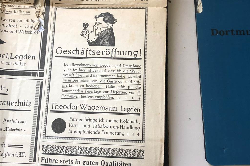 Christa Basler nimmt schweren Herzens Abschied vom „Lindenstübchen“ Geschäftseröffnung anno 1927: Theodor Wagemann übernimmt, Johann Seewald geht.