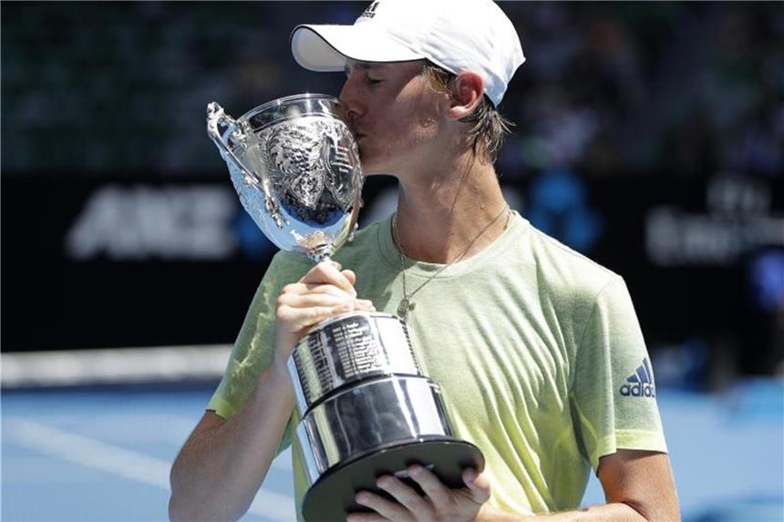 Sebastian Korda holt Junioren-Titel in Melbourne Gewann bei den Australian Open den Junioren-Titel: Sebastian Korda. Foto: Dita Alangkara