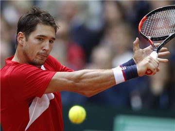 Gewann sein Auftaktspiel gegen den Franzosen Lucas Pouille: Der Serbe Dusan Lajovic. Foto: Michel Spingler