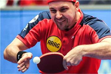 Gilt nicht als EM-Topfavorit: Tischtennis-Star Timo Boll aus Düsseldorf. Foto: Andreas Arnold