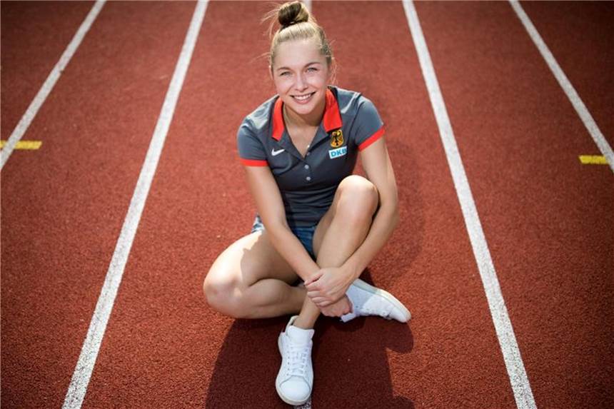 Schnelle Beine, flinke Zunge: Lückenkemper - Gesicht der EM Gina Lückenkemper ist Mitfavoritin auf eine EM-Medaille über die 100-Meter-Distanz. Foto: Michael Kappeler