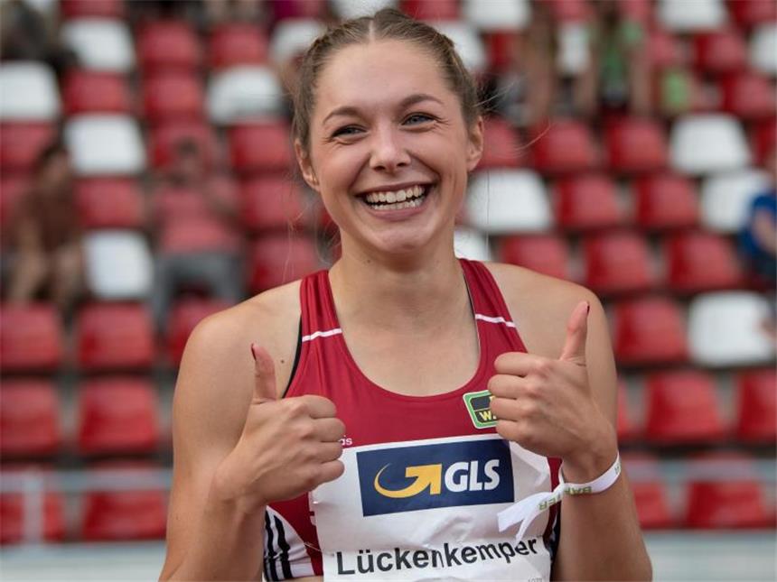 Gina Lückenkemper steht kurz vor der Schallmauer Gina Lückenkemper wurde über 100 Meter deutsche Meisterin.