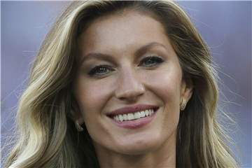 Gisele Bündchen hatte Grund zum Lachen. Foto: Marcelo Sayao
