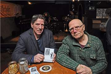 Götz Hartmann, 1. Vorsitzender des Jazz-Clubs Lünen, und Knut Thamm bei einem früheren Interview. 