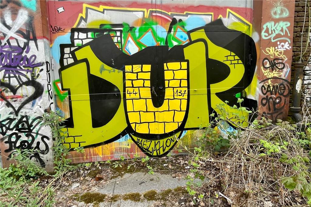 Lost Place direkt am Rombergpark: kein Verbotsschild, kein Tor, aber Lebensgefahr Graffiti-Sprayer haben sich vor Ort ausgetobt.