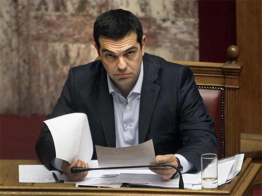 Tsipras will engere Zusammenarbeit mit Moskau Griechenlands Regierungschef Tsipras im Parlement in Athen. Foto: Simela Pantzartzi