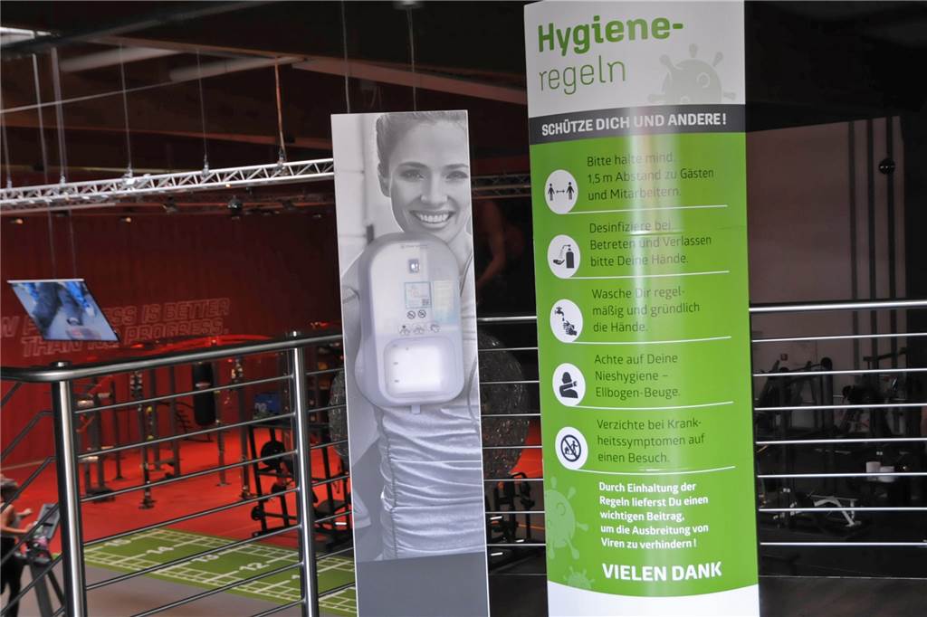 Im Sportforum Castrop wird die Maske zum Trainingsutensil Groß für alle zum Nachlesen: Die Hygieneregeln im Sportforum an der Bahnhofstraße.
