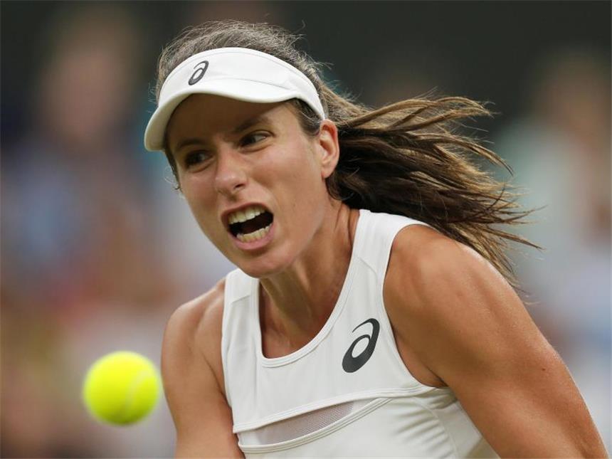 Das bringt der Tag in Wimbledon Großbritanniens Tennis-Hoffnung Johanna Konta trifft im Halbfinale auf die fünfmalige Turniersiegerin Venus Williams. Foto: Tim Ireland