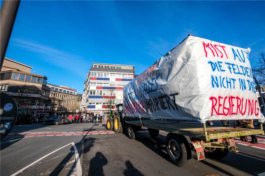 Bauerndemo am 8.1.2024 in Recklinghausen