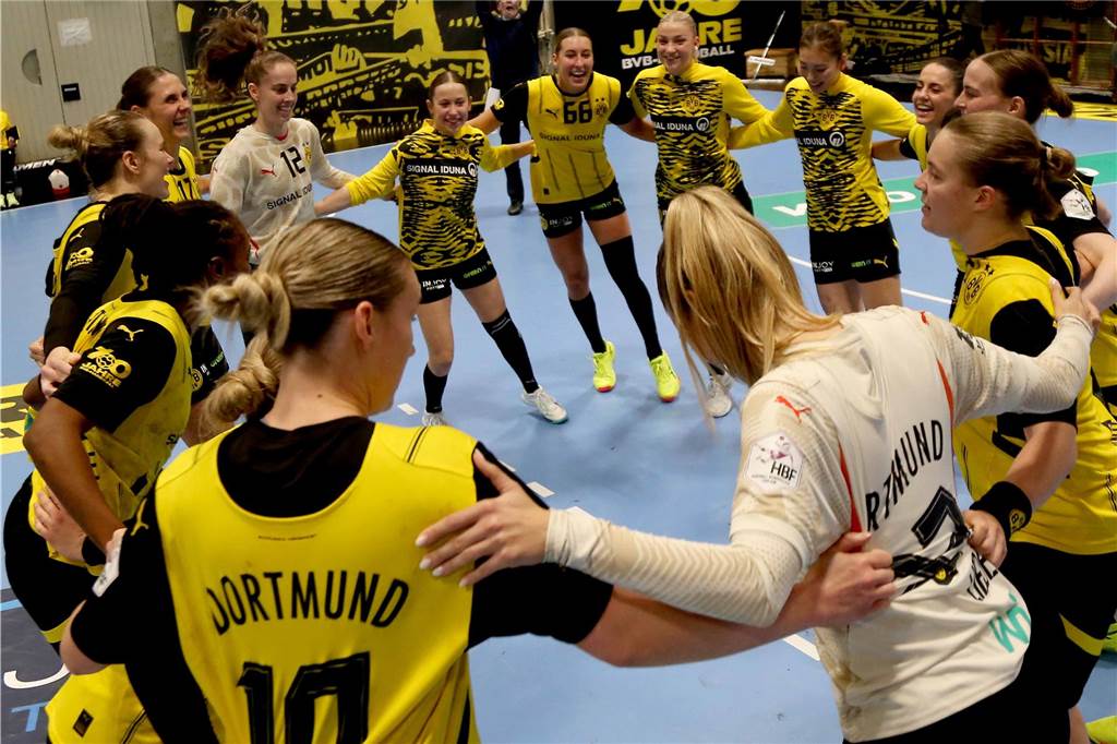 Großer Jubel bei Borussia Dortmund über den Einzug ins Final4.