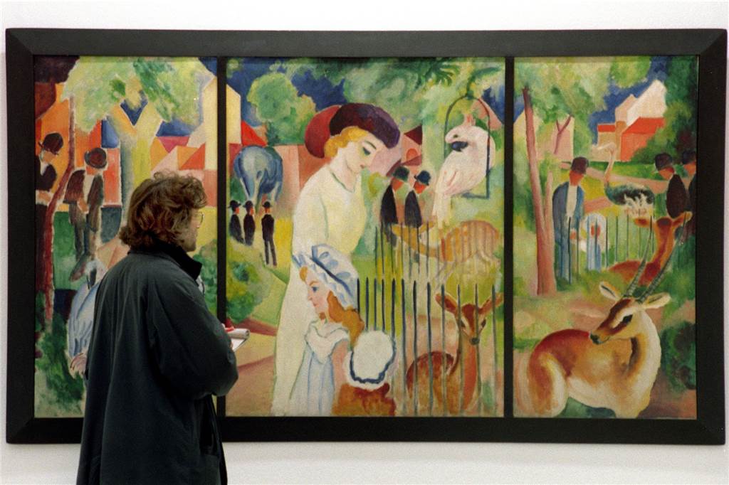 Stadt Dortmund will Kunstwerke gegen Vandalismus schützen „Großer Zoologischer Garten“ von August Macke ist eines der wertvollsten Gemälde im städtischen Besitz. Es hängt in der Daueraustellung des Museums Ostwall.