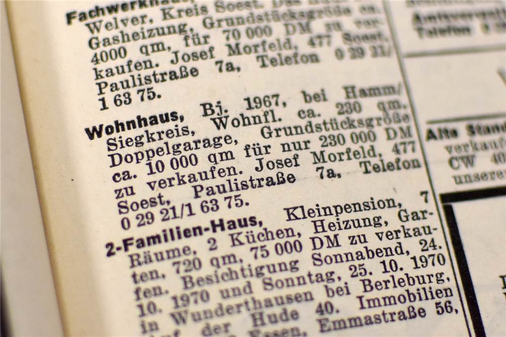Familie Haveloh lebt bald in achter Generation im selben Haus Großes Haus für wenig Geld: Natürlich waren 1970 230.000 DM noch etwas anderes als 115.000 Euro heute. Dennoch haben sich die Immobilienpreise in eine ganz andere Dimension bewegt.