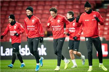 Grund zum Lachen hatten die Dänen mit Thomas Delaney in der EM-Qualifikation.