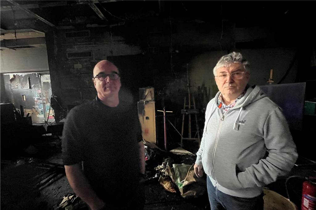 Am WLT Castrop-Rauxel brach am Montagabend ein Feuer im Malersaal aus.