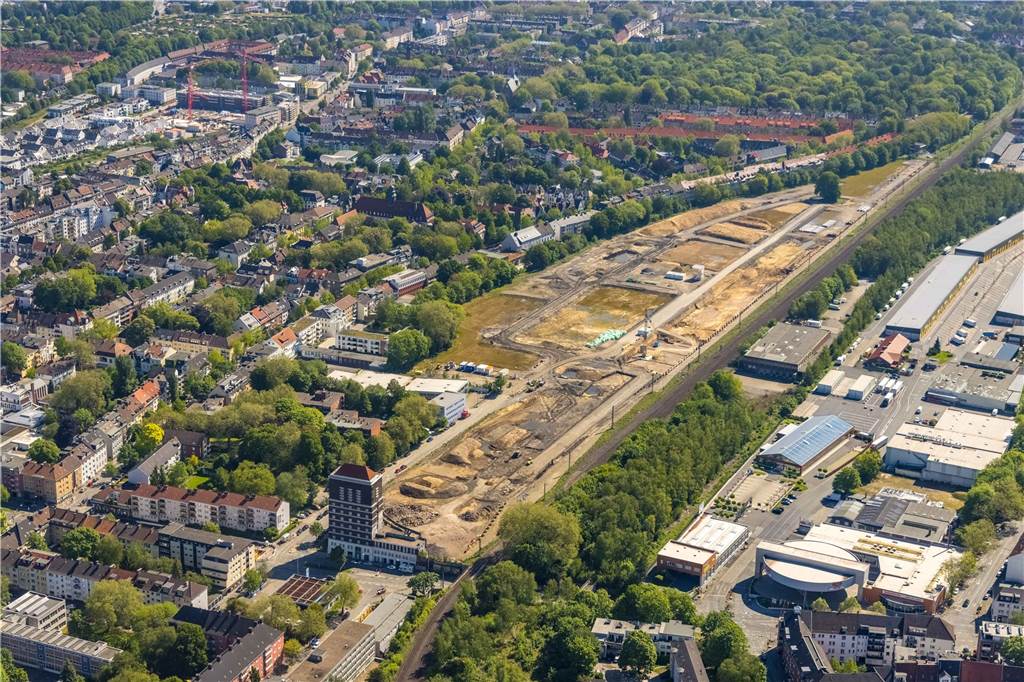 Sorgen um Dortmunder Wohnungsmarkt: „Die Anspannung bleibt“ Gut 630 neue Wohnungen sollen in den nächsten Jahren im „Kronprinzen-Viertel“ auf dem Gelände des früheren Südbahnhofs entstehen.