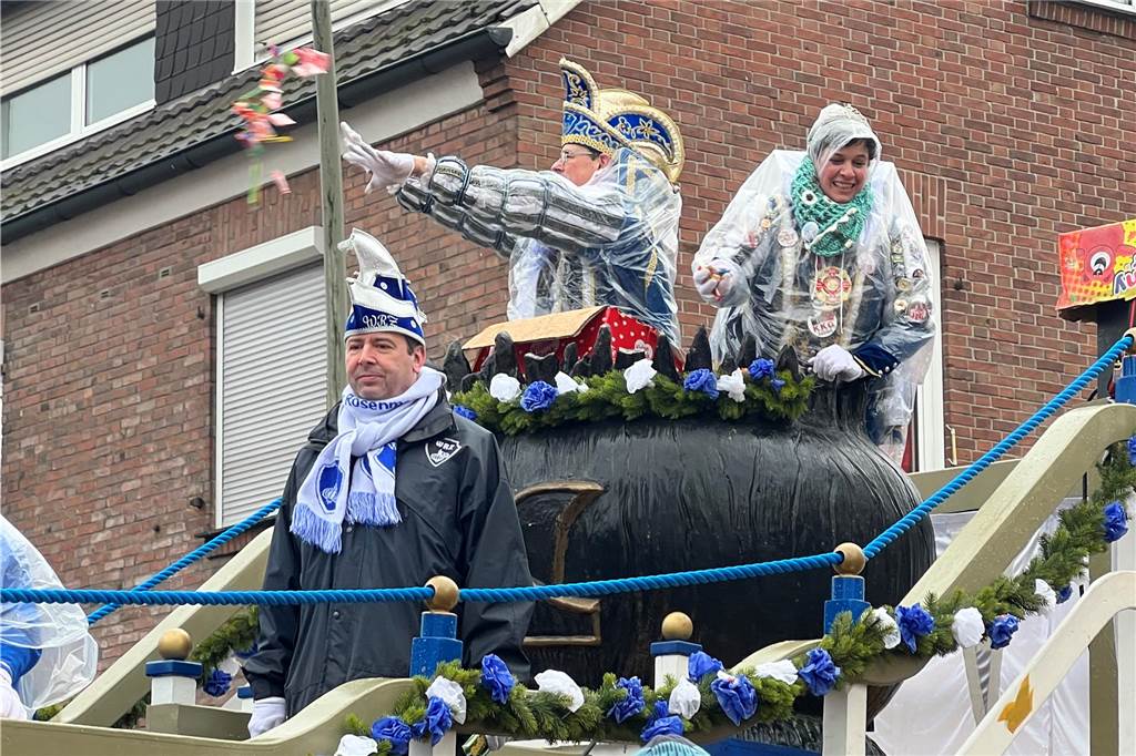 Gute Laune beim Karnevalsumzug in Südlohn.