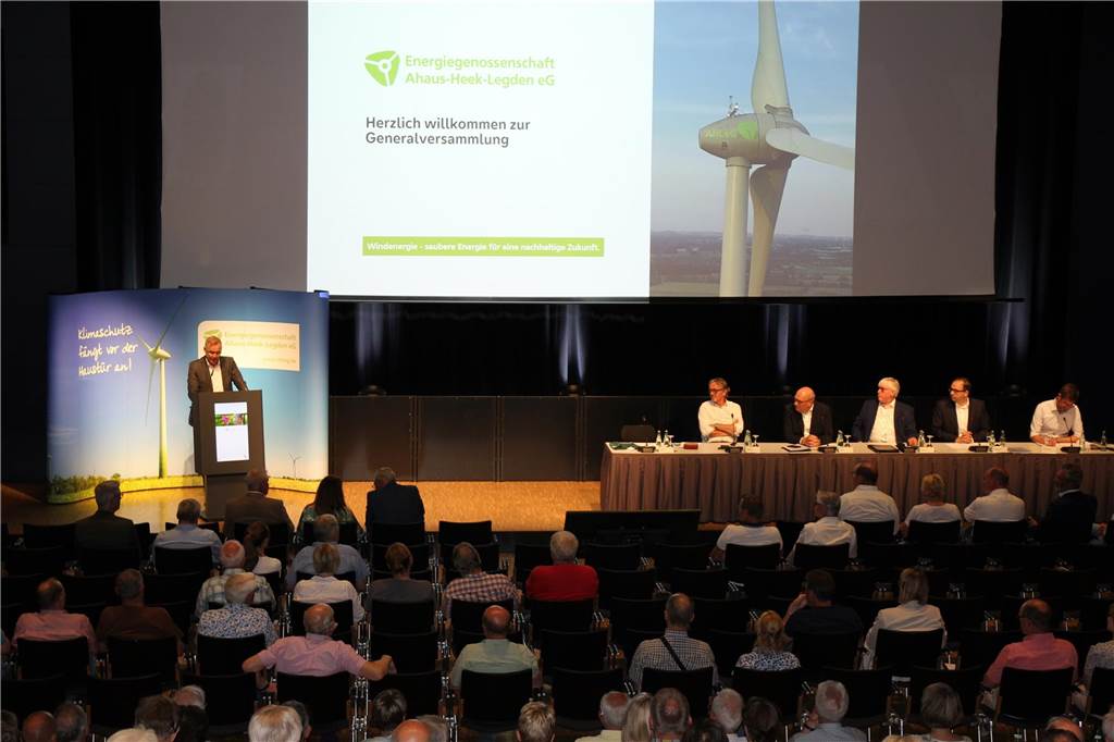 20 Prozent: Energiegenossenschaft schüttet fast zwei Millionen Euro aus Gute Nachrichten für die Mitglieder der Energiegiegenossenschaft Ahaus-Heek-Legden: Die Anteilseigner bekommen 20 Prozent Dividende.