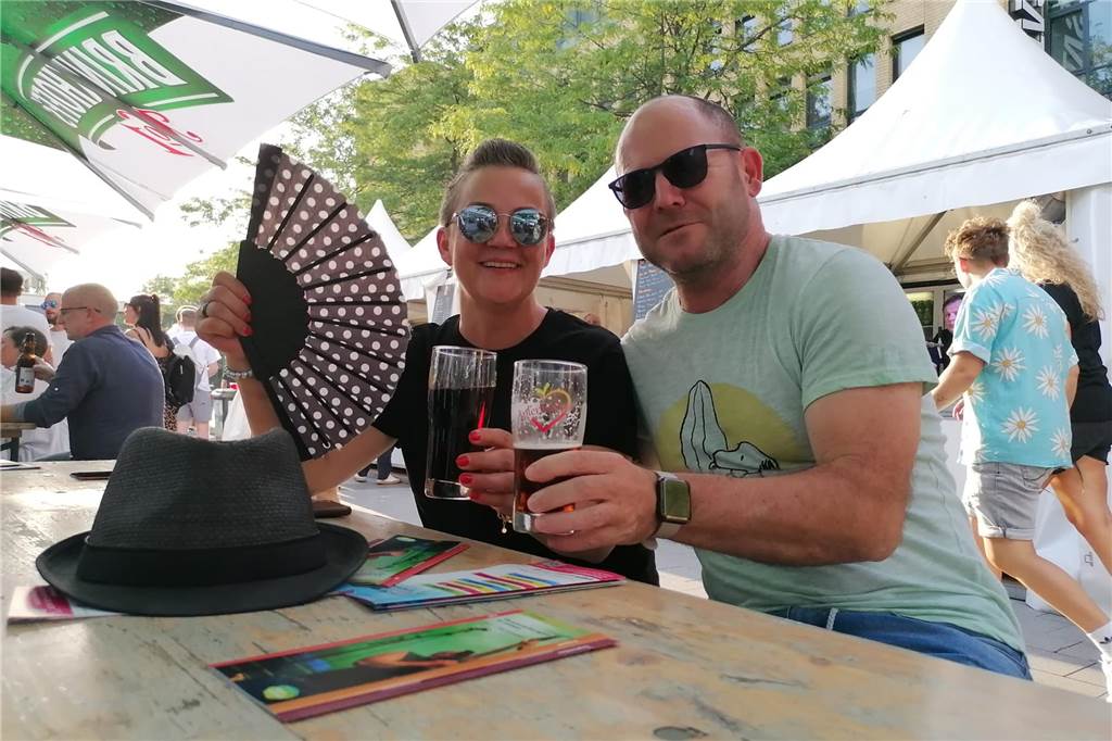 Gute Stimmung beim Auftakt des Bierfests in Lünen
