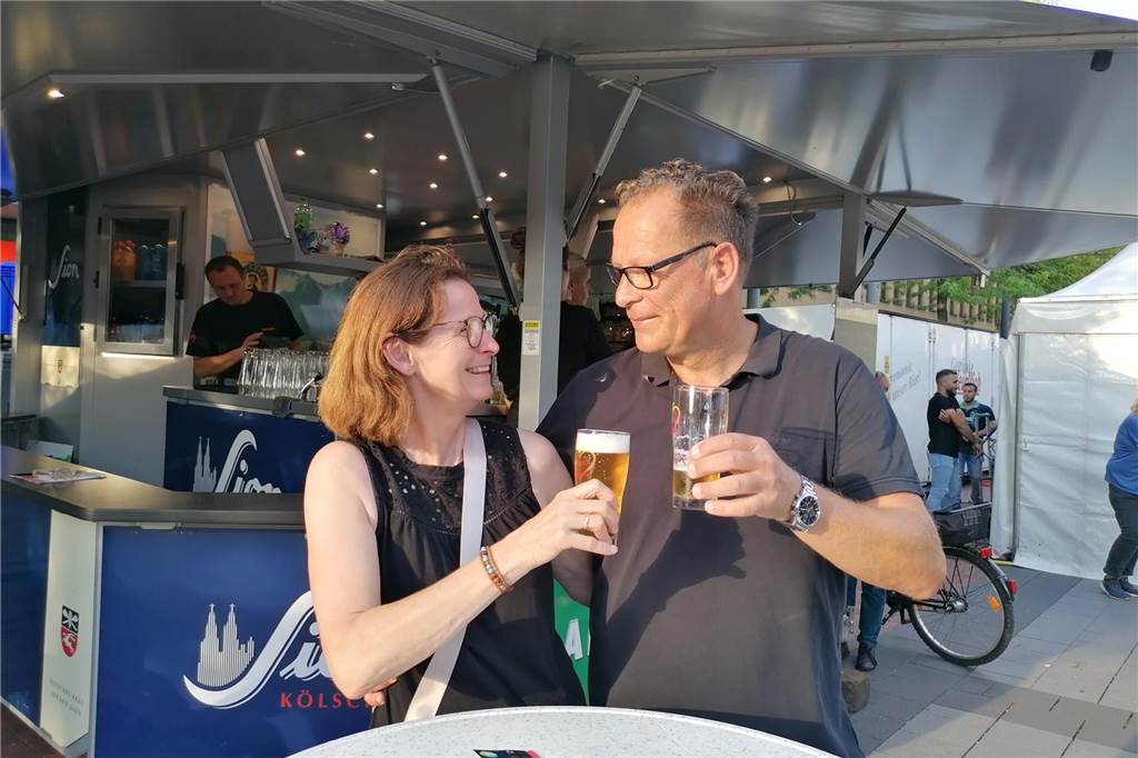 Gute Stimmung beim Auftakt des Bierfests in Lünen