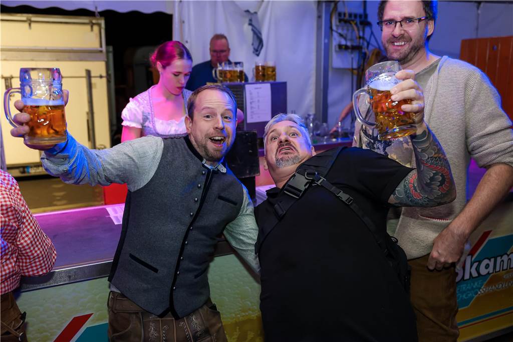 Gute Stimmung herrschte am Samstag (21.9.) beim Oktoberfest in Schermbeck.