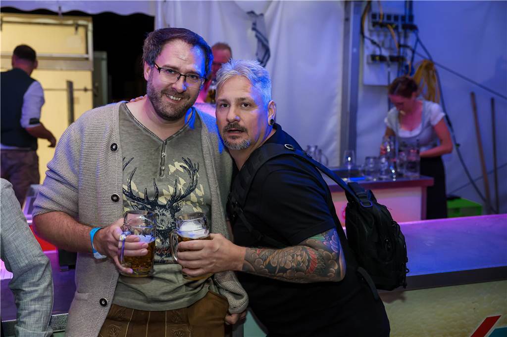 Gute Stimmung herrschte am Samstag (21.9.) beim Oktoberfest in Schermbeck.