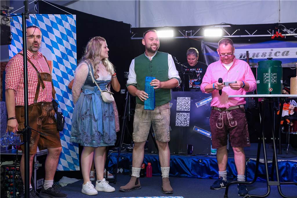Gute Stimmung herrschte am Samstag (21.9.) beim Oktoberfest in Schermbeck.